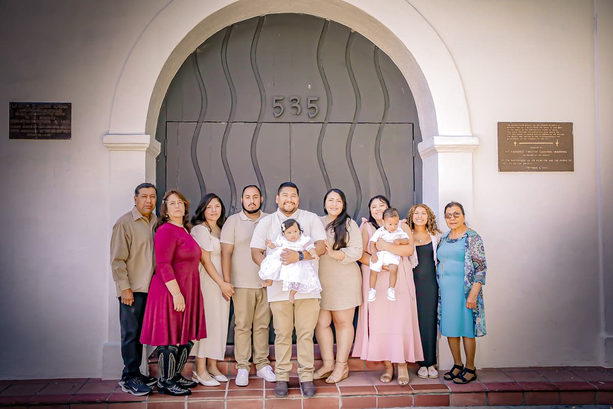 leandro and amelia los angeles baptism photographer placita olvera church 034