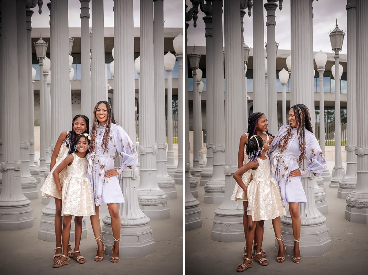 roundtree family portrait session lacma los angeles holiday family portrait photographer LA002