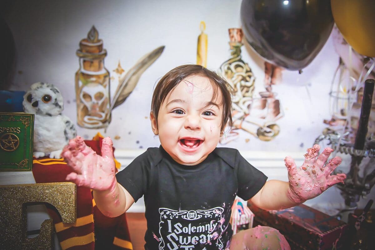 zavens 1st birthday cake smash harry potter themed monrovia cake smash photographer 029